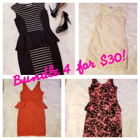 Charlotte Russe Dresses & Skirts - ⬇️$30 NWT Dress Bundle of 4